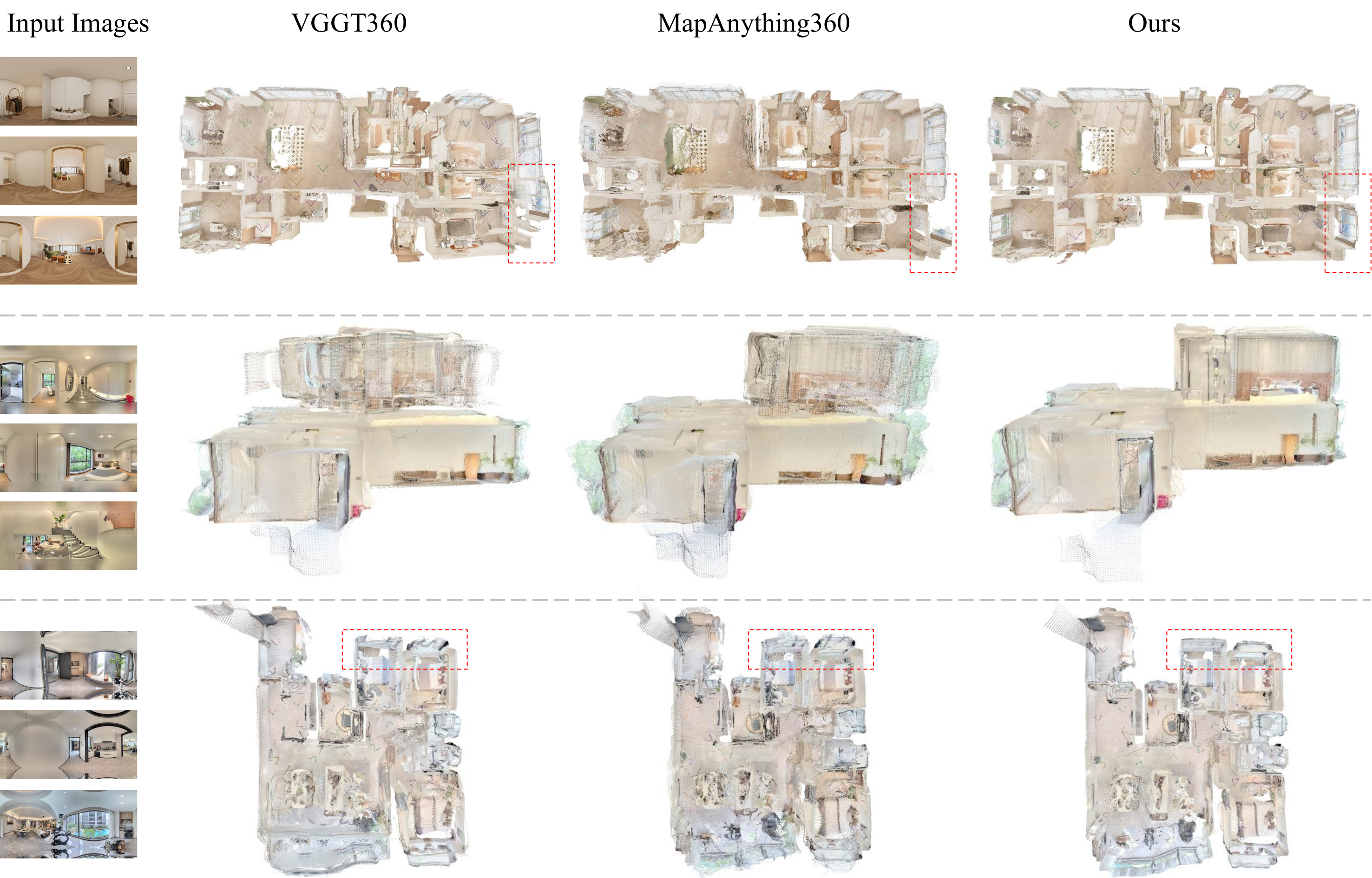 Qualitative comparison with prior methods